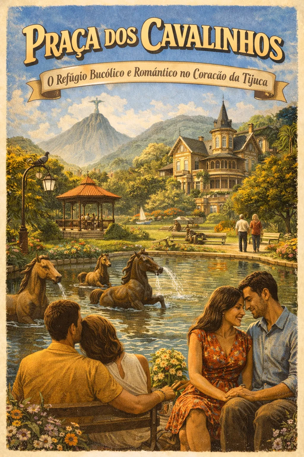 Praça dos Cavalinhos: O Refúgio Bucólico e Romântico no Coração da Tijuca